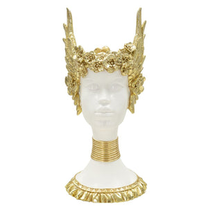 Scultura Icaro 1, Oro, Poliresina, 17,5x17x38 cm, Seven Design