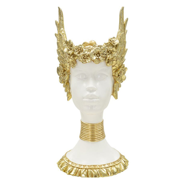 Scultura Icaro 1, Oro, Poliresina, 17,5x17x38 cm, Seven Design