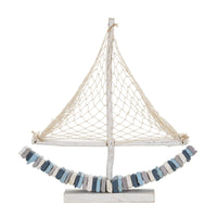 Scultura Barca 2, Multicolore, Legno, 45x7x45 cm, Seven Design