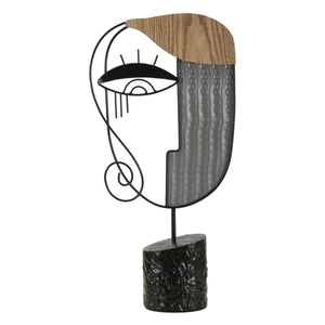 Scultura MF364, Multicolore, Metallo, 24x8,5x49 cm, Seven Design