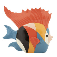 Scultura Pesce 1, Multicolore, Poliresina, 28x8x25 cm, Seven Design