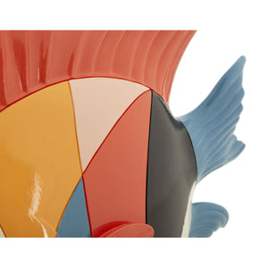 Scultura Pesce 1, Multicolore, Poliresina, 28x8x25 cm, Seven Design