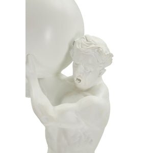 Scultura MF370, Bianco, Poliresina, 18x12,5x50 cm, Seven Design