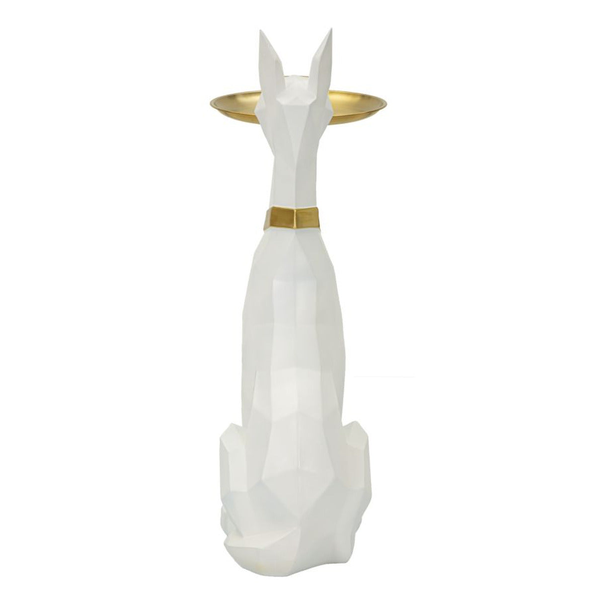 Vassoio Cane 16, Bianco, Poliresina, 27x51x74 cm, Seven Design