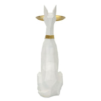 Vassoio Cane 16, Bianco, Poliresina, 27x51x74 cm, Seven Design