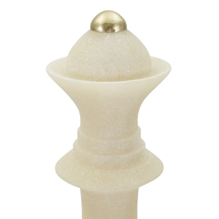 Scultura Scacchi 2, Bianco, Poliresina, 12x12x36 cm, Seven Design