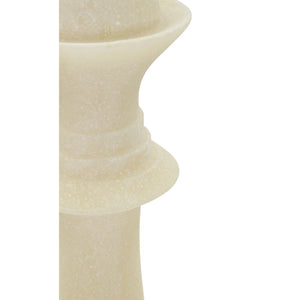 Scultura Scacchi 2, Bianco, Poliresina, 12x12x36 cm, Seven Design