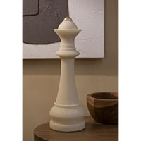 Scultura Scacchi 2, Bianco, Poliresina, 12x12x36 cm, Seven Design