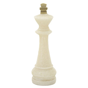 Scultura Scacchi 6, Bianco, Poliresina, 4,4x4,4x10,3 cm, Seven Design