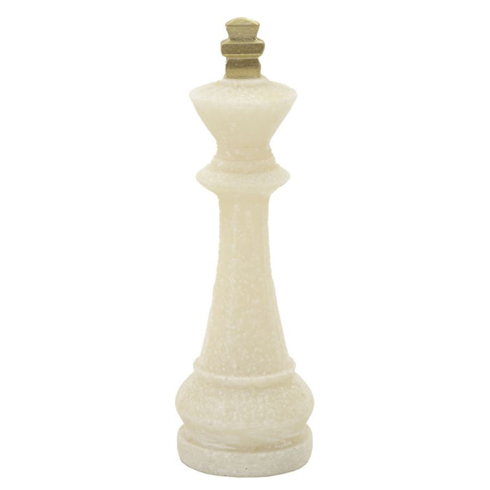 Scultura Scacchi 6, Bianco, Poliresina, 4,4x4,4x10,3 cm, Seven Design