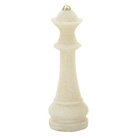 Scultura Scacchi 6, Bianco, Poliresina, 4,4x4,4x10,3 cm, Seven Design