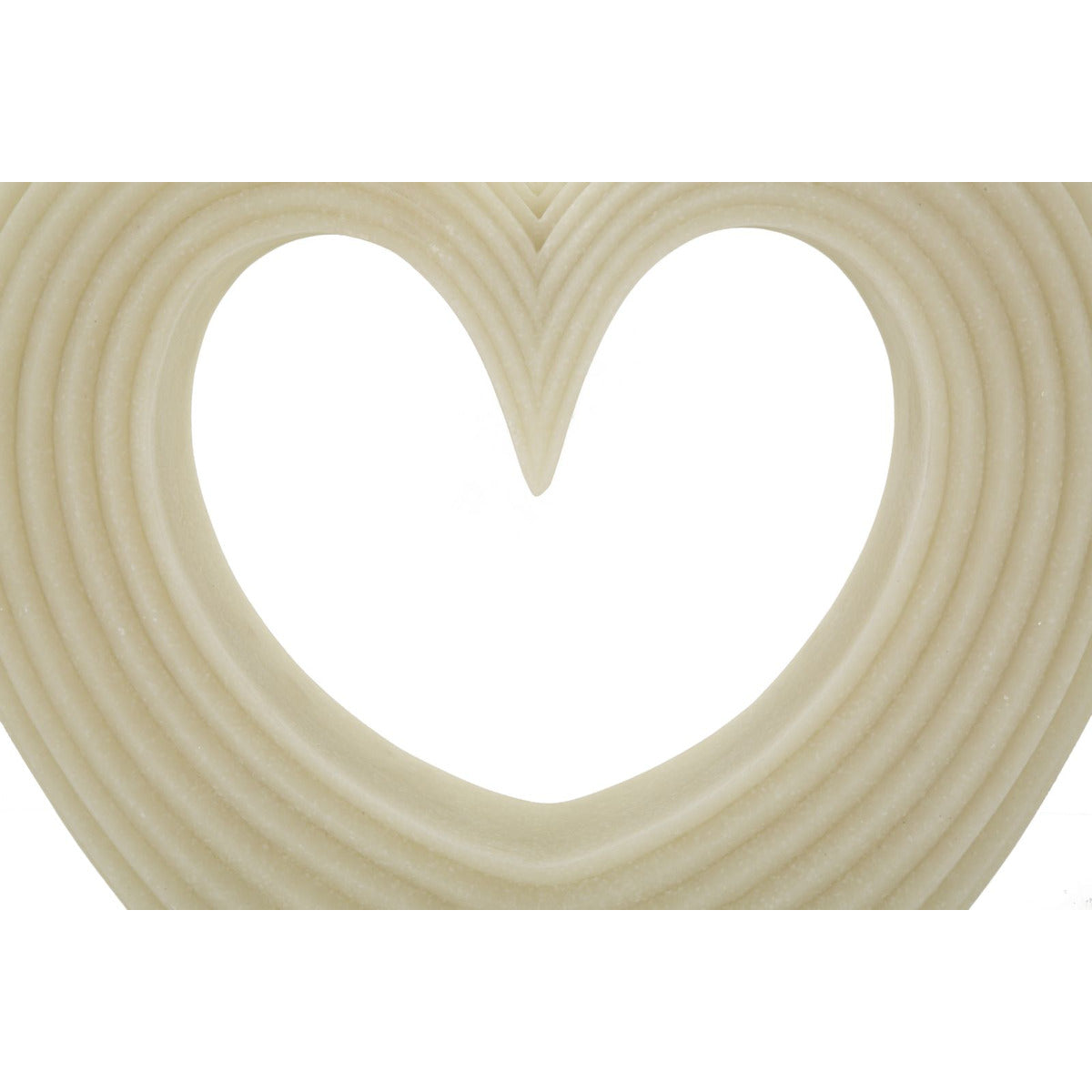 Scultura Cuore 12, Bianco, Poliresina, 30x7x26 cm, Seven Design