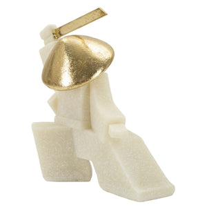 Scultura Giappone 3, Bianco, Poliresina, 19x8x18 cm, Seven Design