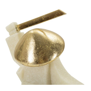 Scultura Giappone 3, Bianco, Poliresina, 19x8x18 cm, Seven Design