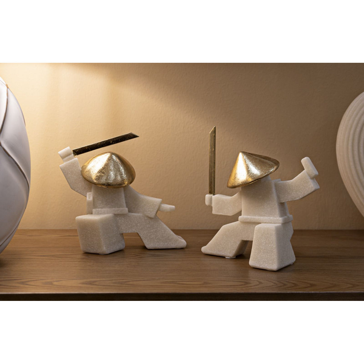 Scultura Giappone 3, Bianco, Poliresina, 19x8x18 cm, Seven Design