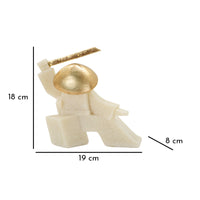 Scultura Giappone 3, Bianco, Poliresina, 19x8x18 cm, Seven Design