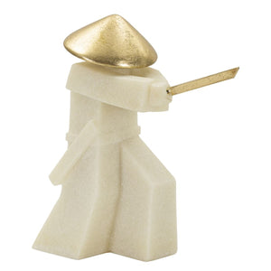 Scultura Giappone 1, Oro, Poliresina, 34x12x30 cm, Seven Design