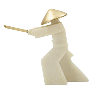 Scultura Giappone 1, Oro, Poliresina, 34x12x30 cm, Seven Design