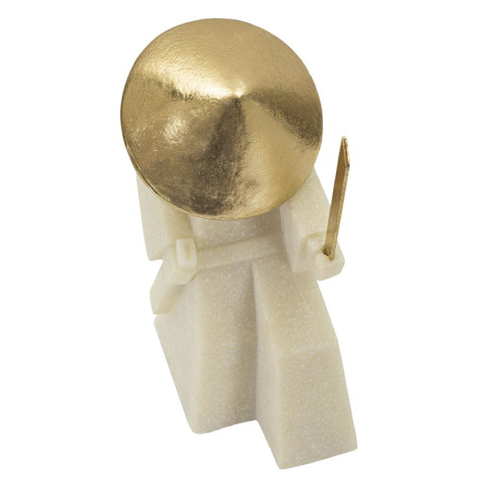 Scultura Giappone 2, Bianco, Poliresina, 14x9x24,5 cm, Seven Design