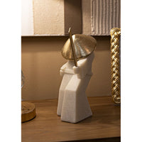 Scultura Giappone 2, Bianco, Poliresina, 14x9x24,5 cm, Seven Design