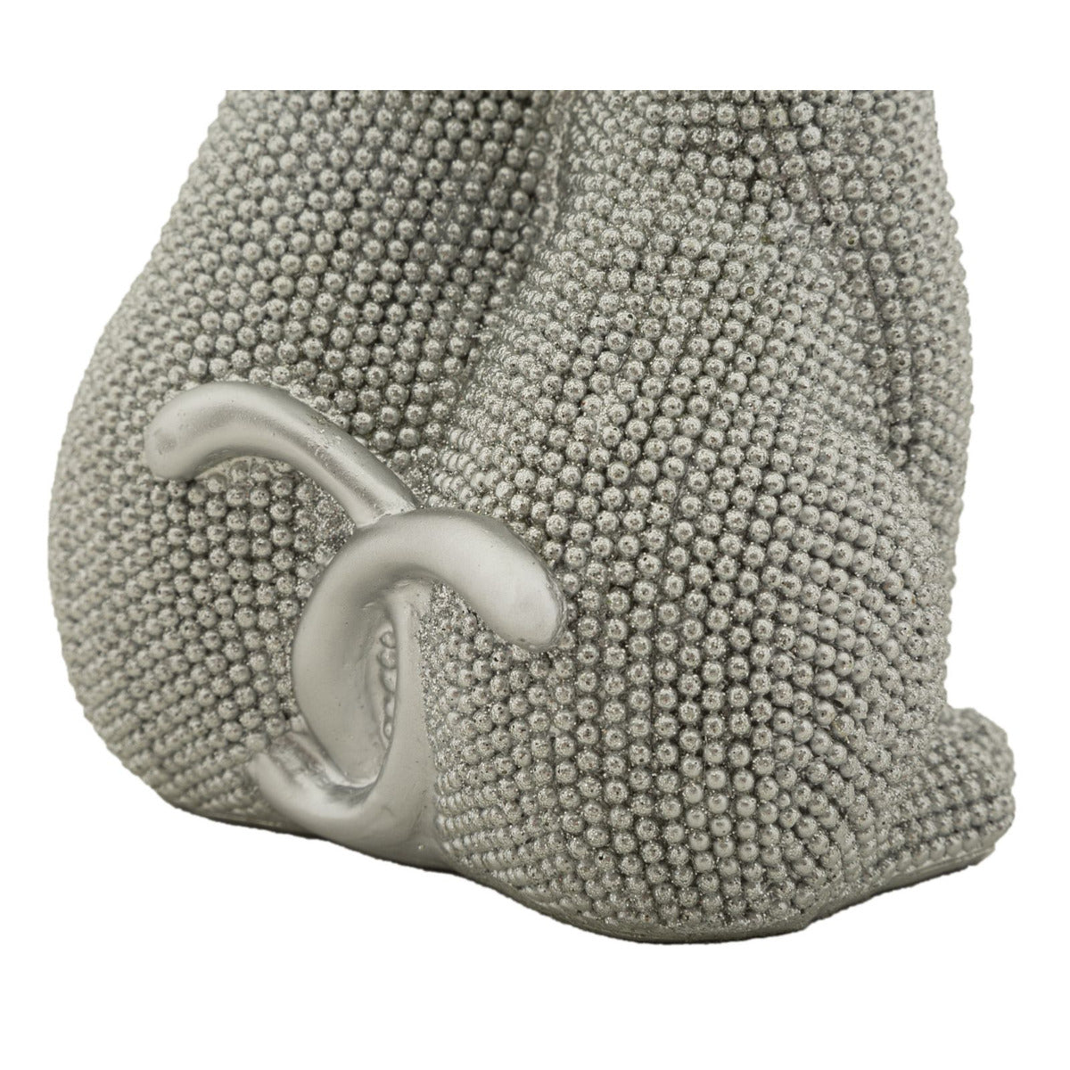 Scultura Gatti 1, Argento, Poliresina, 13x10x21 cm, Seven Design