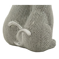 Scultura Gatti 1, Argento, Poliresina, 13x10x21 cm, Seven Design