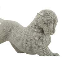 Scultura Gatti 5, Argento, Poliresina, 32x9x11 cm, Seven Design