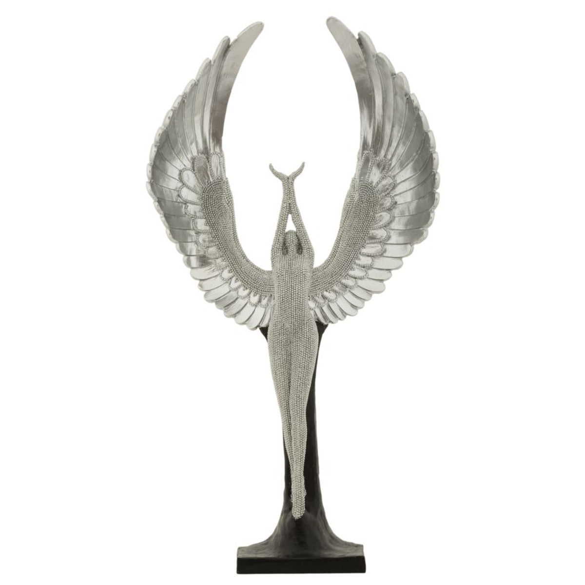 Scultura Fenice, Argento, Poliresina, 26x9x48 cm, Seven Design