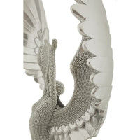 Scultura Fenice, Argento, Poliresina, 26x9x48 cm, Seven Design