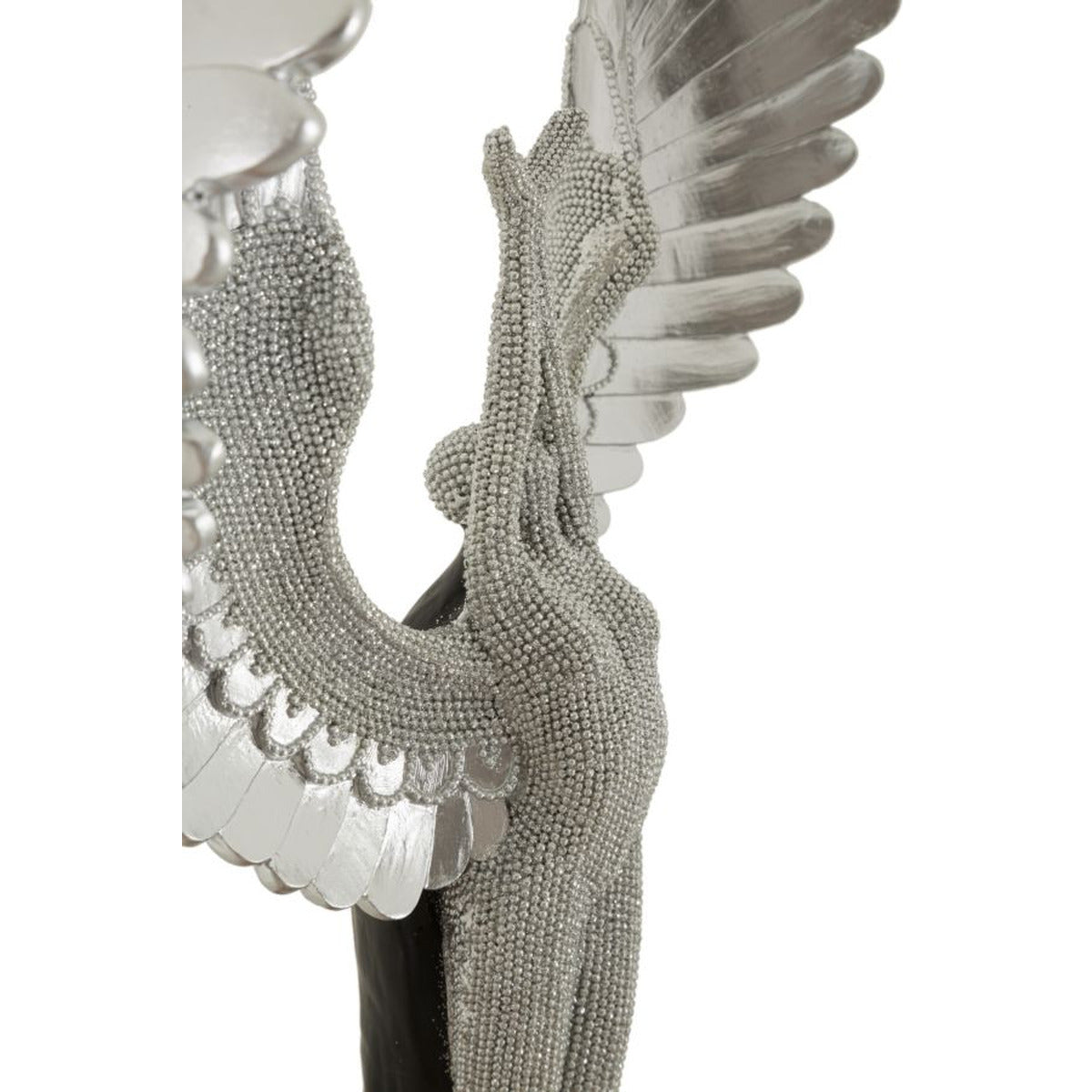 Scultura Fenice, Argento, Poliresina, 26x9x48 cm, Seven Design