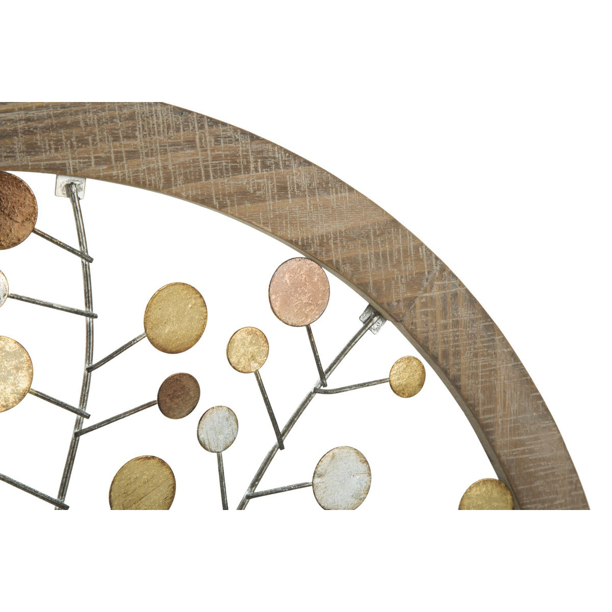 Decorazione in Metallo 3D Albero 9, Marrone, Metallo, 61x1,8x61 cm, Seven Design