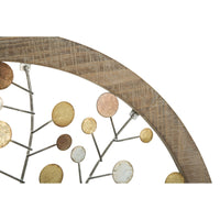 Decorazione in Metallo 3D Albero 9, Marrone, Metallo, 61x1,8x61 cm, Seven Design