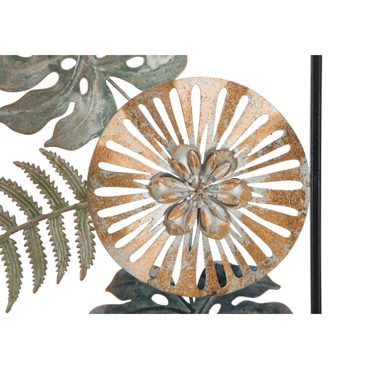 Decorazione in Metallo 3D Foglia 41, Multicolore, Metallo, 30,5x3x88,5 cm, Seven Design