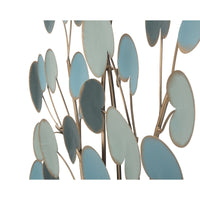 Decorazione in Metallo 3D Albero 5, Blu, Metallo, 89x2,5x90 cm, Seven Design