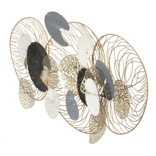 Decorazione in Metallo 3D Cerchi, Multicolore, Metallo, 124,5x9,5x55 cm, Seven Design