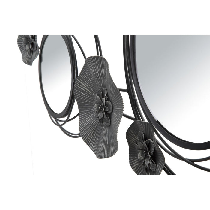 Decorazione in Metallo 3D Cerchi 25, Grigio, Metallo, 117x5,5x49 cm, Seven Design