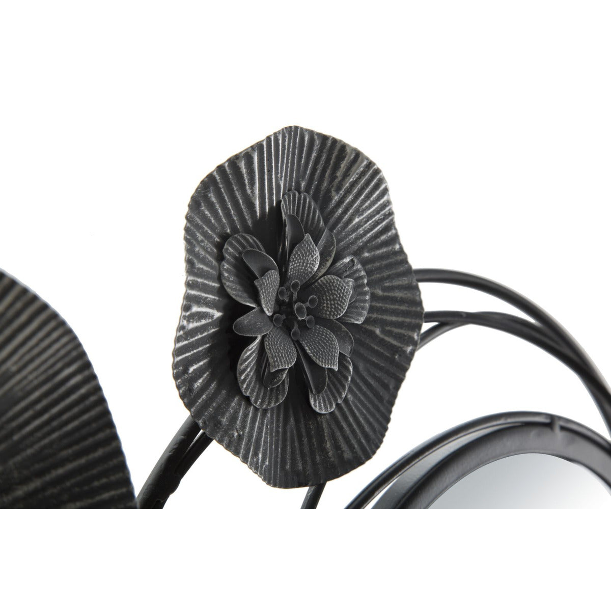 Decorazione in Metallo 3D Cerchi 25, Grigio, Metallo, 117x5,5x49 cm, Seven Design