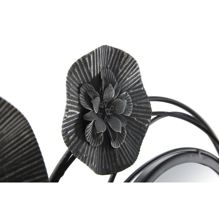 Decorazione in Metallo 3D Cerchi 25, Grigio, Metallo, 117x5,5x49 cm, Seven Design