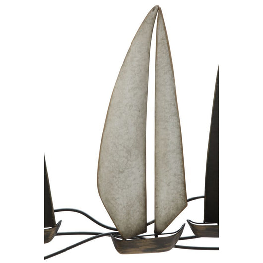 Decorazione in Metallo 3D Barche 4, Multicolore, Metallo, 119x3x51 cm, Seven Design