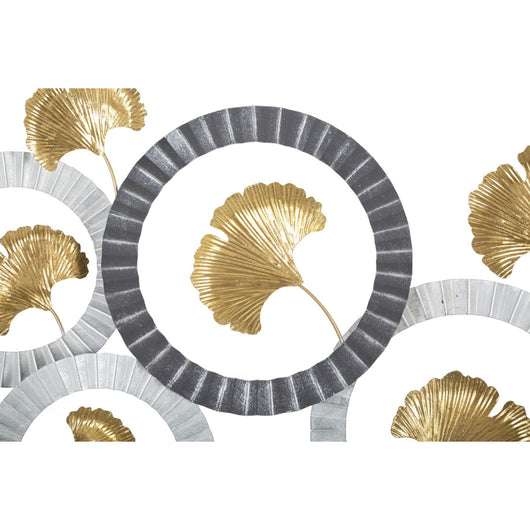 Decorazione in Metallo 3D Cerchi 6, Multicolore, Metallo, 126x5x58 cm, Seven Design