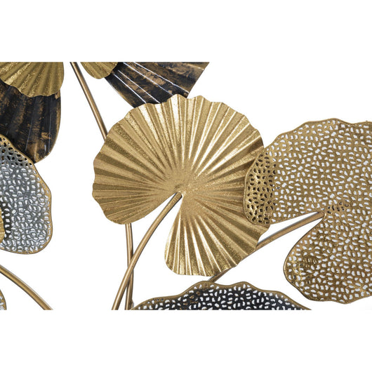 Decorazione in Metallo 3D Foglia 24, Multicolore, Metallo, 63,5x4x109,5 cm, Seven Design
