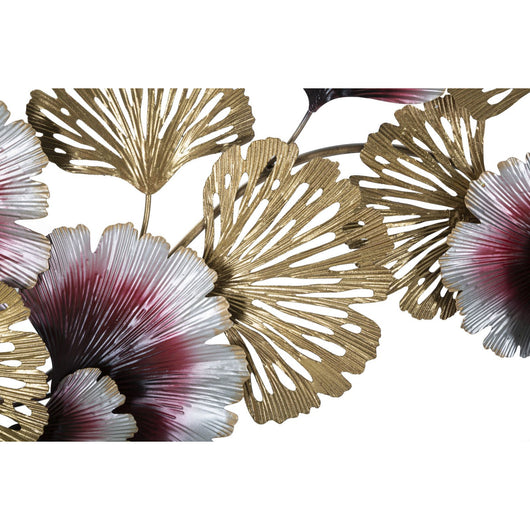 Decorazione in Metallo 3D Fiori 15, Multicolore, Metallo, 130x5,5x54 cm, Seven Design