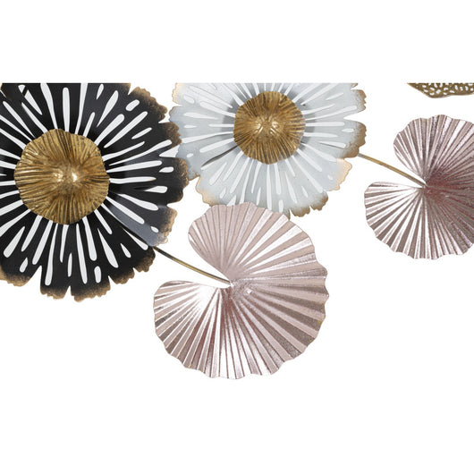 Decorazione in Metallo 3D Fiori 26, Multicolore, Metallo, 106x6x60,5 cm, Seven Design