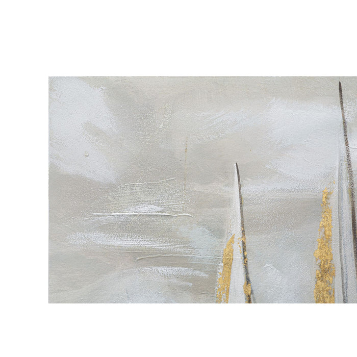 Stampa su Tela Mare 3, Multicolore, Legno, 100x2,8x80 cm, Seven Design