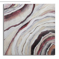 Stampa su Tela Marmo 8, Multicolore, Legno, 80x2,8x80 cm, Seven Design