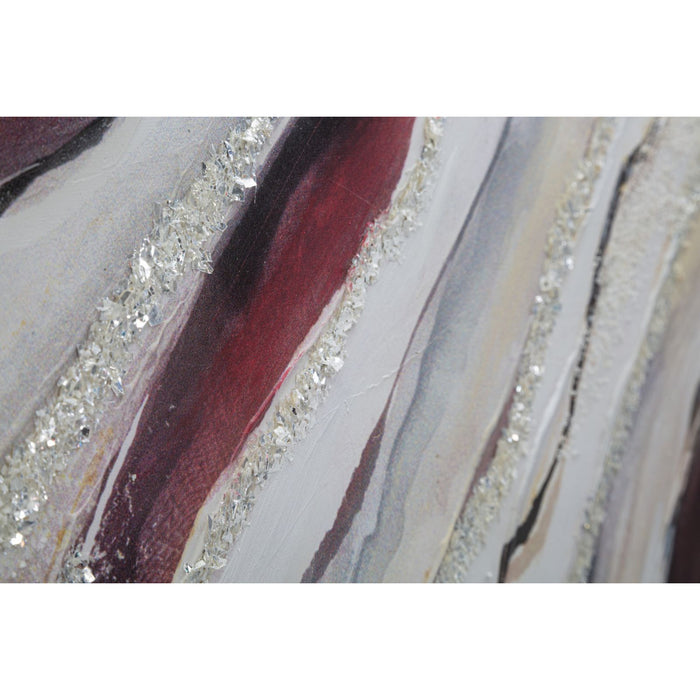 Stampa su Tela Marmo 8, Multicolore, Legno, 80x2,8x80 cm, Seven Design