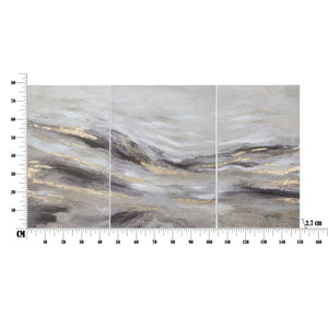 Stampa su Tela Marmo 2, Multicolore, Legno, 150x2,7x80 cm, Seven Design