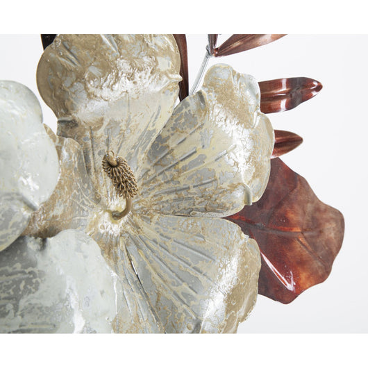 Decorazione in Metallo 3D Fiori 27, Multicolore, Metallo, 83x8,5x55 cm, Seven Design