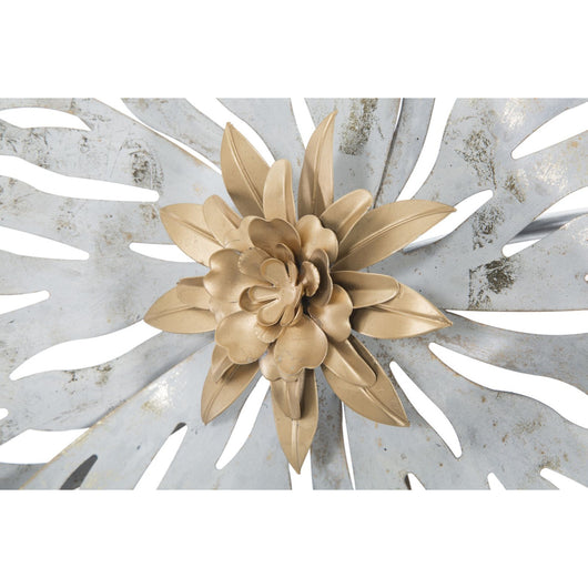 Decorazione in Metallo 3D Fiori 7, Multicolore, Metallo, 140x10x74,5 cm, Seven Design