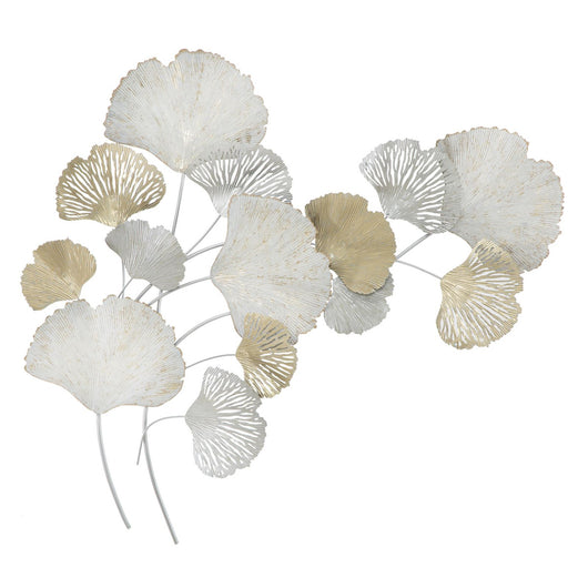 Decorazione in Metallo 3D Foglia 14, Multicolore, Metallo, 85,5x10x113 cm, Seven Design